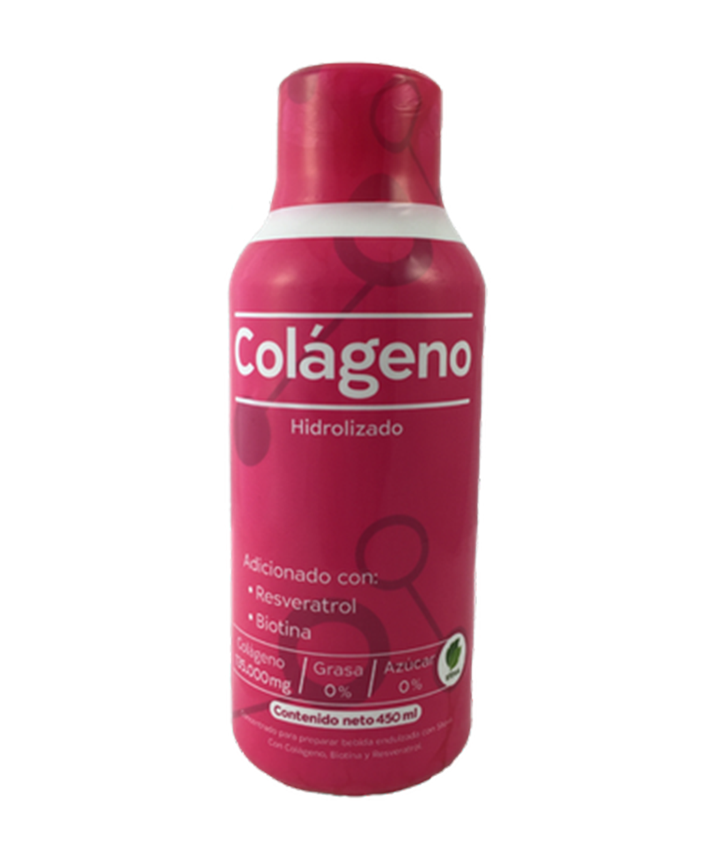 Col\u00e1geno Hidrolizado Liquido con Biotina Resveratrol BCAAs Vitamina C ...